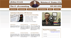 Desktop Screenshot of johnscreektaxcpa.com